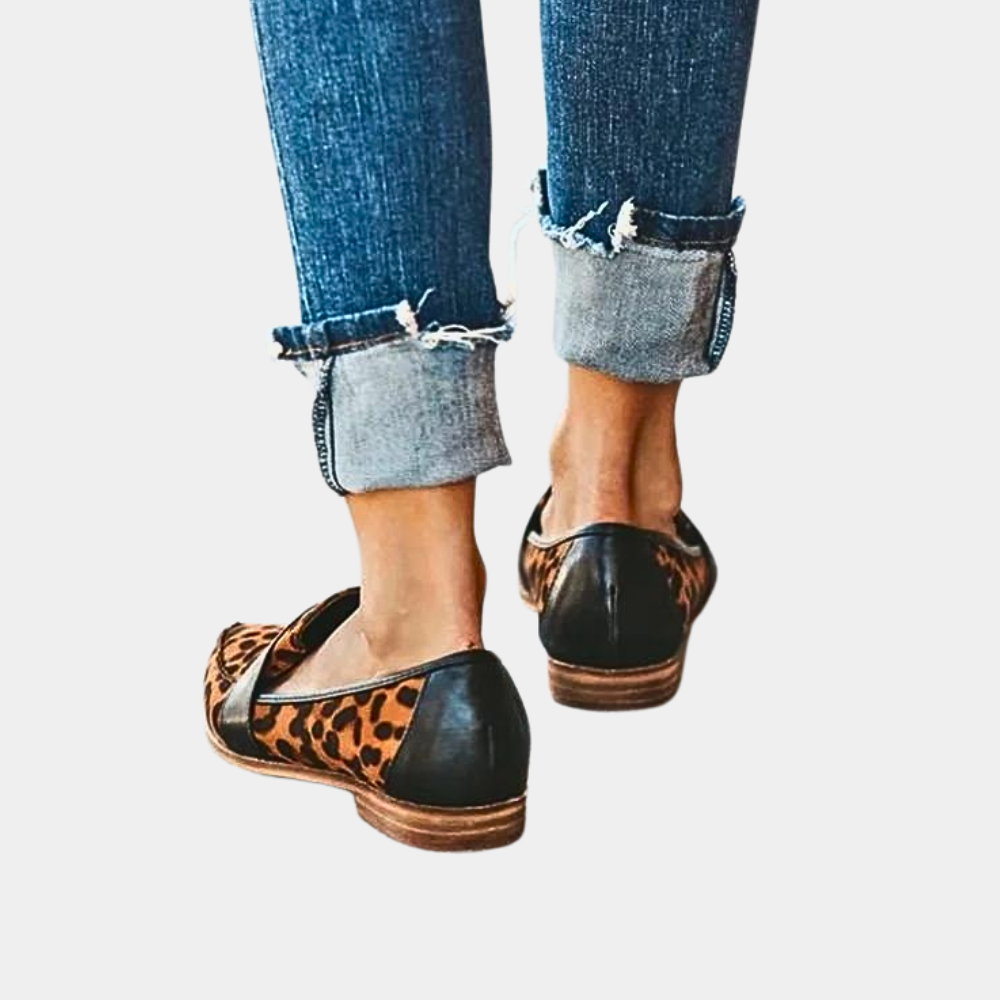 Trendy comfortabele instappers loafers suèdelook voor dames - Hollie Modehuis-Nederland