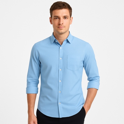 Long Sleeve Shirt With Zip Modehuis-Nederland