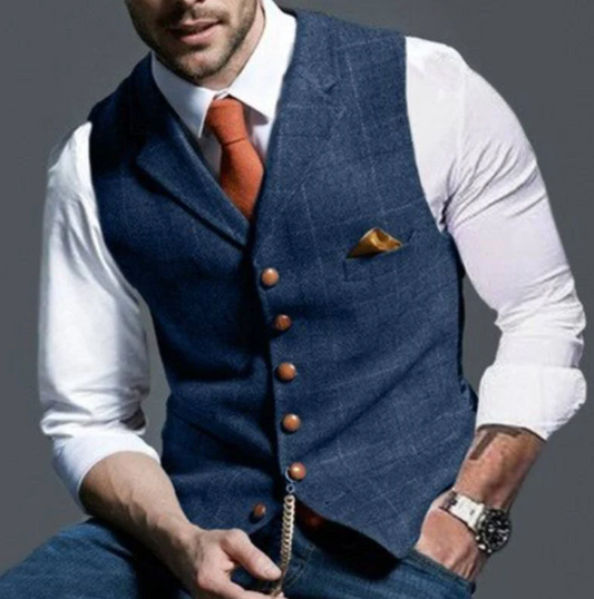 Heren Elegante Gilet – Stijlvol, Comfortabel en Veelzijdig Modehuis-Nederland