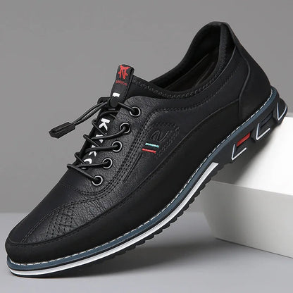 Heren schoenen in oxford-stijl met dikke zool en veterdesign