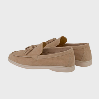 Men’s Suede Loafers - Tassel Slip-On - Moccasin Toe - Casual & Smart Dress Shoe Modehuis-Nederland
