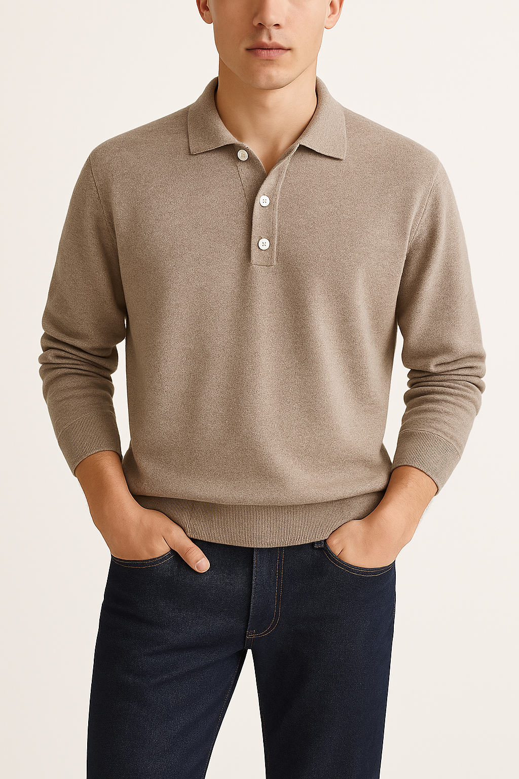 Marco™ | Klassieke herensweater met kraag Modehuis-Nederland