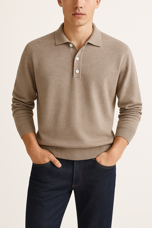 Marco™ | Klassieke herensweater met kraag Modehuis-Nederland