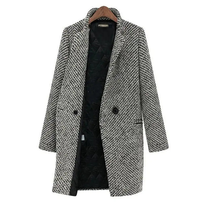 Cheska | Lange Jacke Mantel aus Wolle Modehuis-Nederland