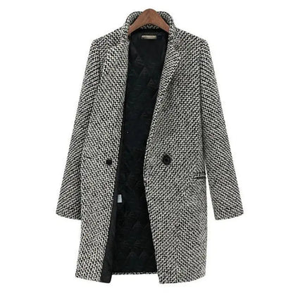 Cheska | Lange Jacke Mantel aus Wolle Modehuis-Nederland