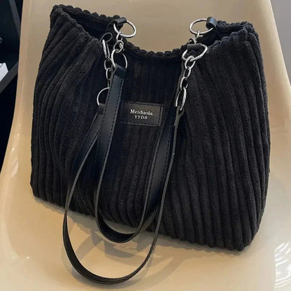 Corduroy Bag - Large - Canvas - Shoulder Bag - Tote Bag  Modehuis-Nederland