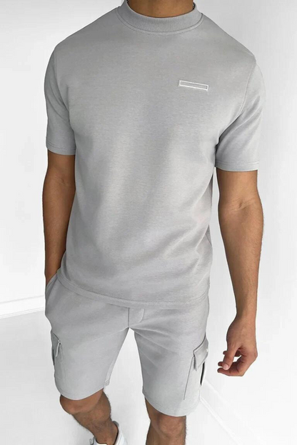 Cornald | T-shirt en Cargoshorts Set voor Heren Modehuis-Nederland