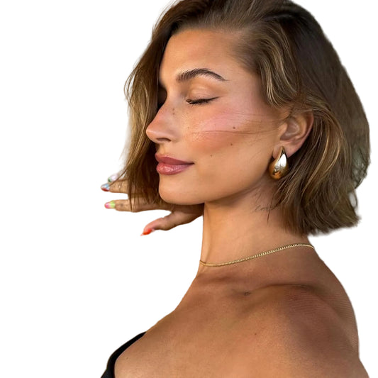 Dames Chunky Goudkleurig Druppel Oorbellen