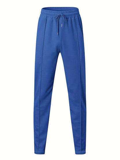 Heren trainingspak met halve rits en rechte broek