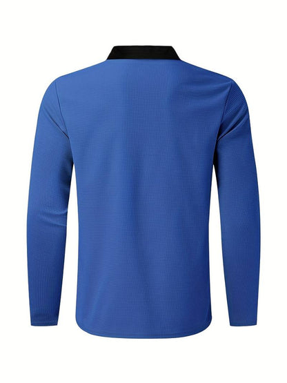 Heren trainingspak met halve rits en rechte broek