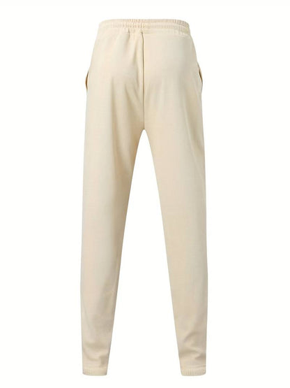 Heren trainingspak met halve rits en rechte broek