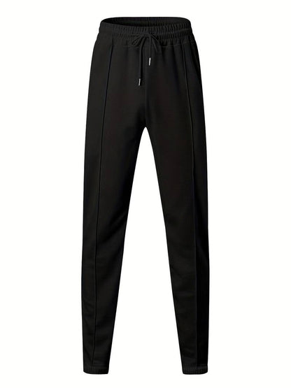 Heren trainingspak met halve rits en rechte broek