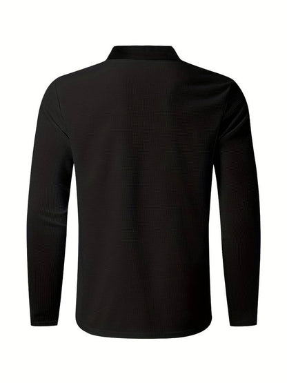 Heren trainingspak met halve rits en rechte broek