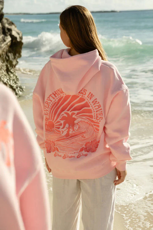 Dames zomerhoodie met losse vorm en verstelbare capuchon