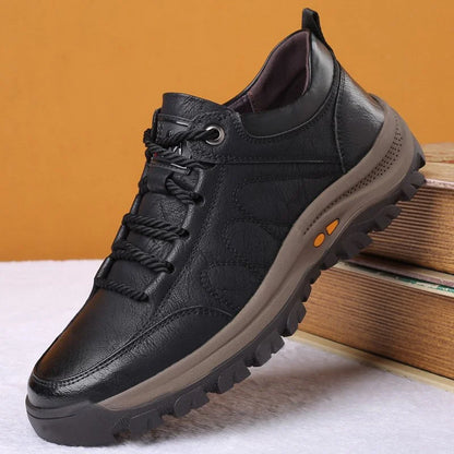 Heren wandelschoenen met stevig profiel en stabiel silhouet