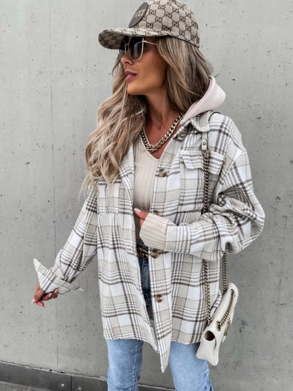 Elena Plaid Jas Dames