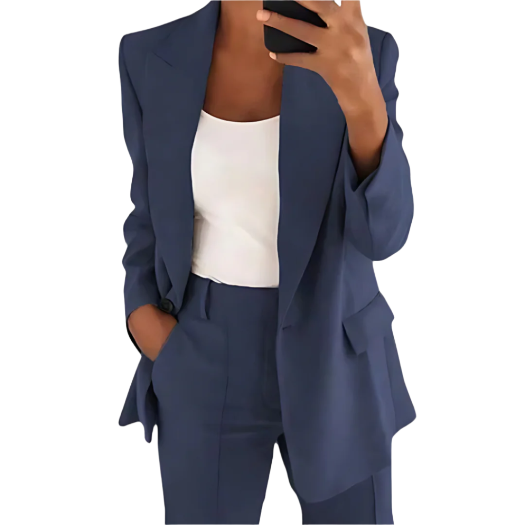LEYLA - Plain Women's Blazer Set Modehuis-Nederland
