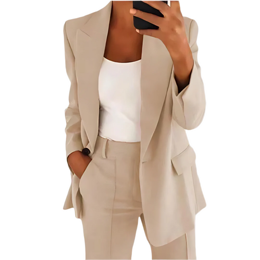 LEYLA - Plain Women's Blazer Set Modehuis-Nederland