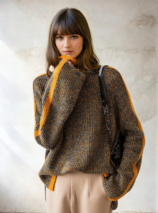 ZOÉ | PULL COL ROULÉ EN MAILLE Modehuis-Nederland