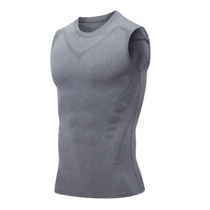 Heren shapingvest met gestructureerde pasvorm