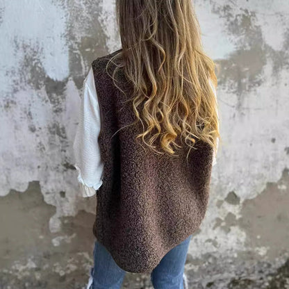 Julia™ Herfst Knopen Vest Modehuis-Nederland