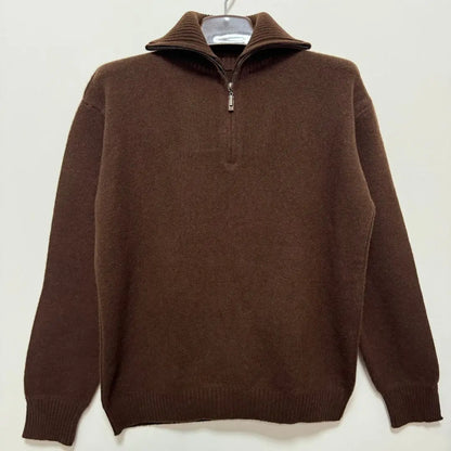 Ivey | Casual wolle dames sweaters met halve rits Modehuis-Nederland