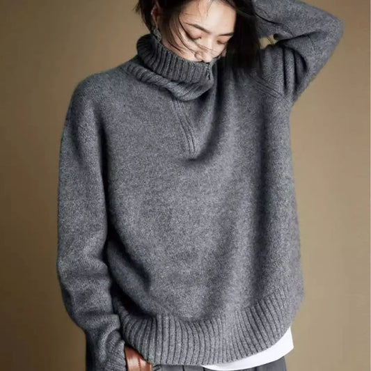 Ivey | Casual wolle dames sweaters met halve rits Modehuis-Nederland