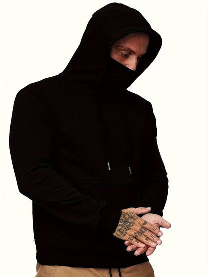 Heren hoodie met geïntegreerd detail en moderne snit