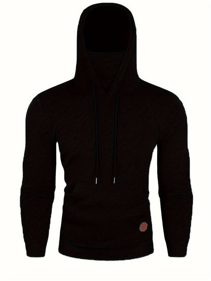 Heren hoodie met geïntegreerd detail en moderne snit
