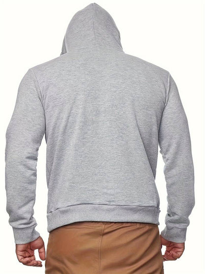 Heren hoodie met geïntegreerd detail en moderne snit