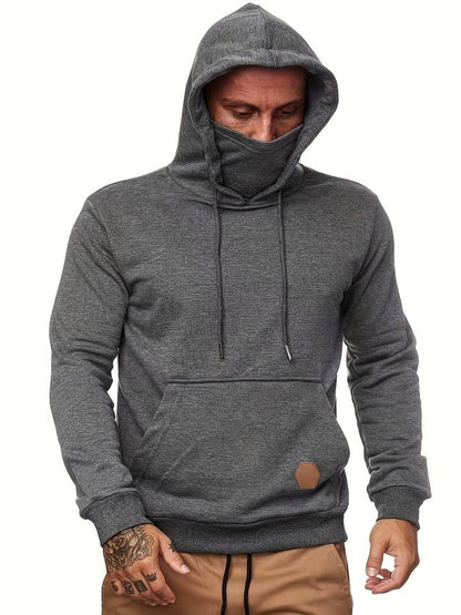 Heren hoodie met geïntegreerd detail en moderne snit