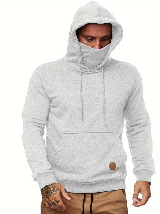 Heren hoodie met geïntegreerd detail en moderne snit