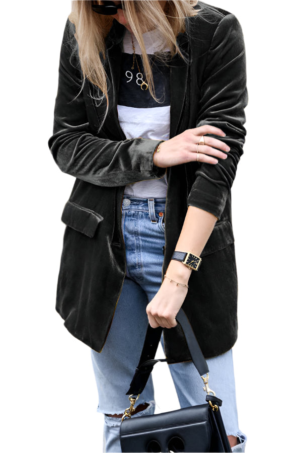 Dames mouwloos vest van velours