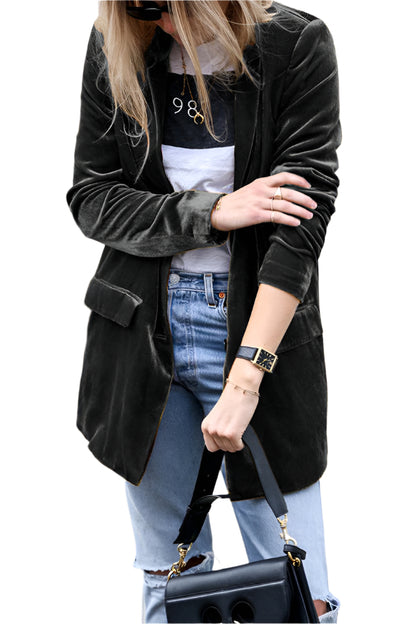 Dames mouwloos vest van velours