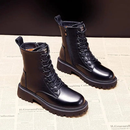 Hanna™ | Gefütterte Lederstiefel Modehuis-Nederland