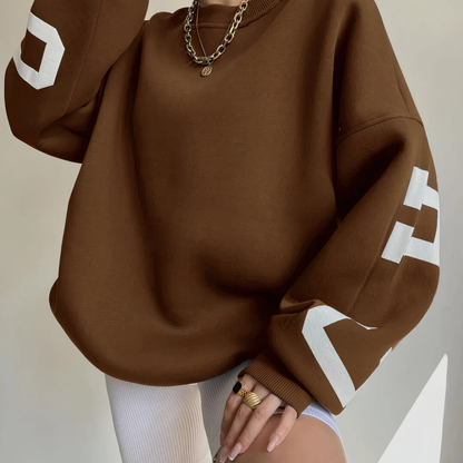 Dames oversized trui met moderne pasvorm en los silhouet