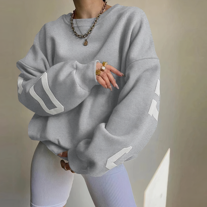 Dames oversized trui met moderne pasvorm en los silhouet