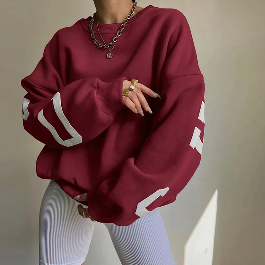 Dames oversized trui met moderne pasvorm en los silhouet