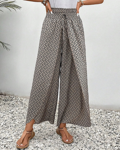 Zomerbroek dames luchtig wijde pijpen casual stijl – Zynora Modehuis-Nederland