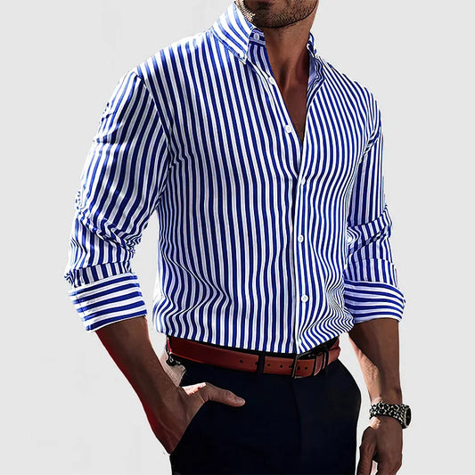 Timothy | Striped Cotton Shirt Modehuis-Nederland
