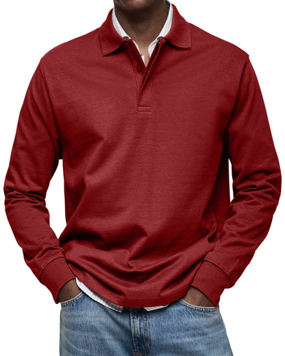 Hogo Long Sleeve Polo Heren