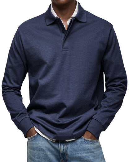 Hogo Long Sleeve Polo Heren
