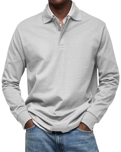 Hogo Long Sleeve Polo Heren