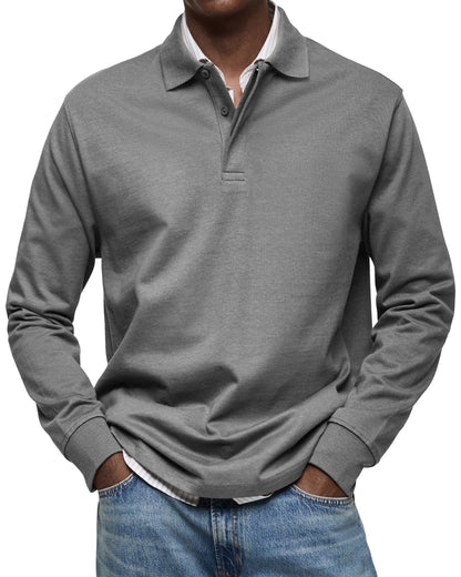 Hogo Long Sleeve Polo Heren