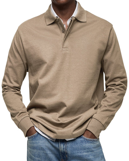 Hogo Long Sleeve Polo Heren