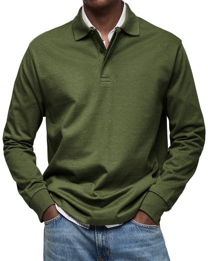 Hogo Long Sleeve Polo Heren
