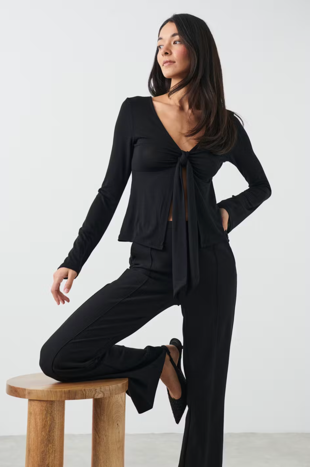 Idelien | Blouse met Knooptop voor Dames Modehuis-Nederland