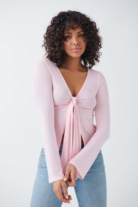 Idelien | Blouse met Knooptop voor Dames Modehuis-Nederland