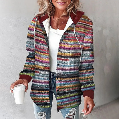 Ivy | Plaid Button-Up Hoodie Shirt Modehuis-Nederland