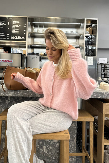 Karin | - Gebreid Vrouwen Vest Met Knopen Modehuis-Nederland